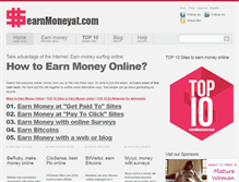 Tablet Screenshot of earnmoneyat.com